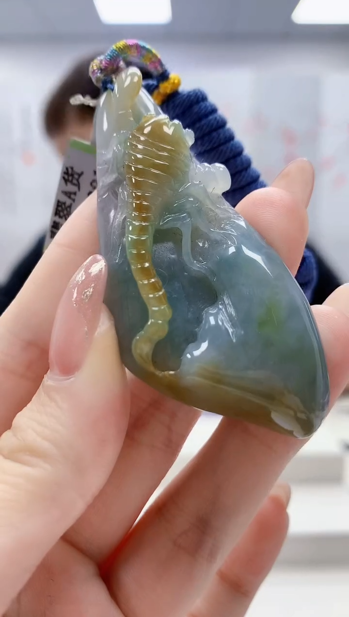 未镶嵌定制翡翠4868jw-毛货挂件26
