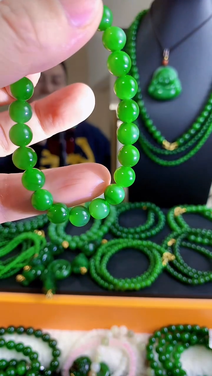 【闪购商品】和田玉（碧玉）手链未镶嵌8