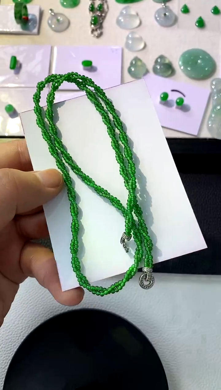 【闪购商品】定制翡翠未镶嵌珠串