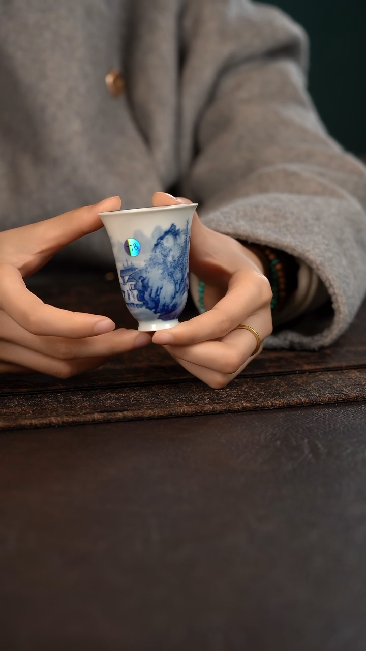 【闪购商品】杯778号HLX陶瓷重工山水闻香杯 随机