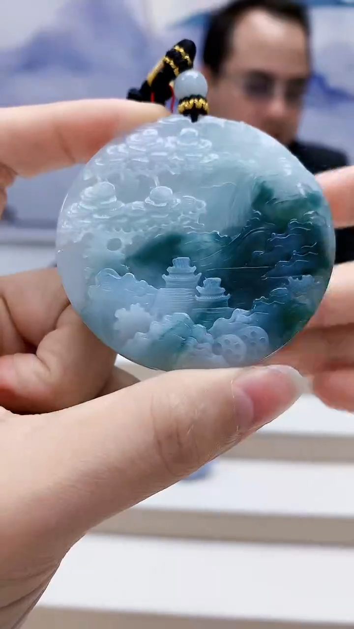 未镶嵌定制翡翠4957lr-毛货挂件9