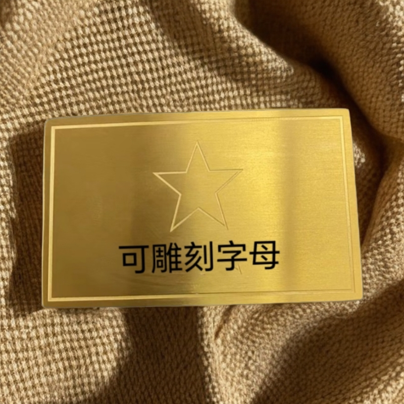牛结实军迷实心黄铜不锈钢内串扣头皮带腰带牛皮整张皮带头不外露