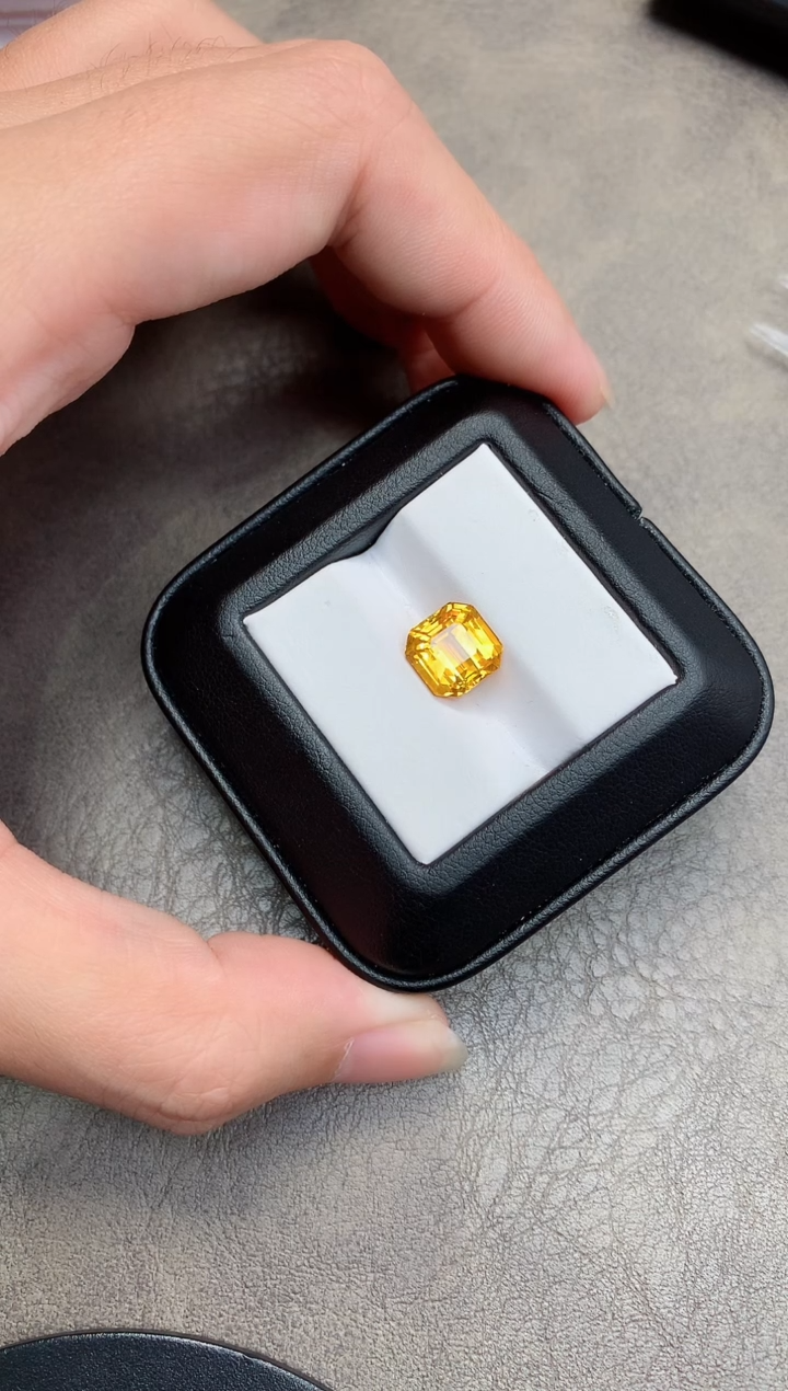 【闪购商品】彩色蓝宝石裸石未镶嵌5.53ct 小八角AIGS老烧 JHG
