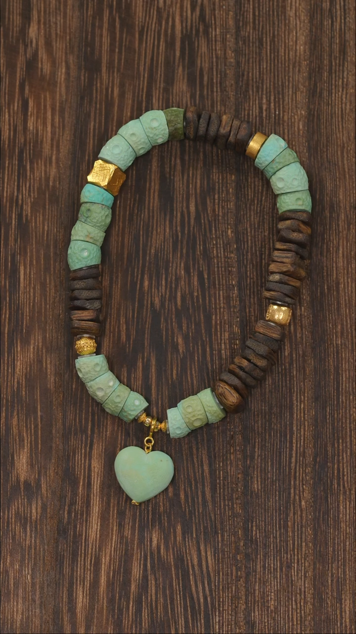 【闪购商品】绿松石手链18K金镶嵌1