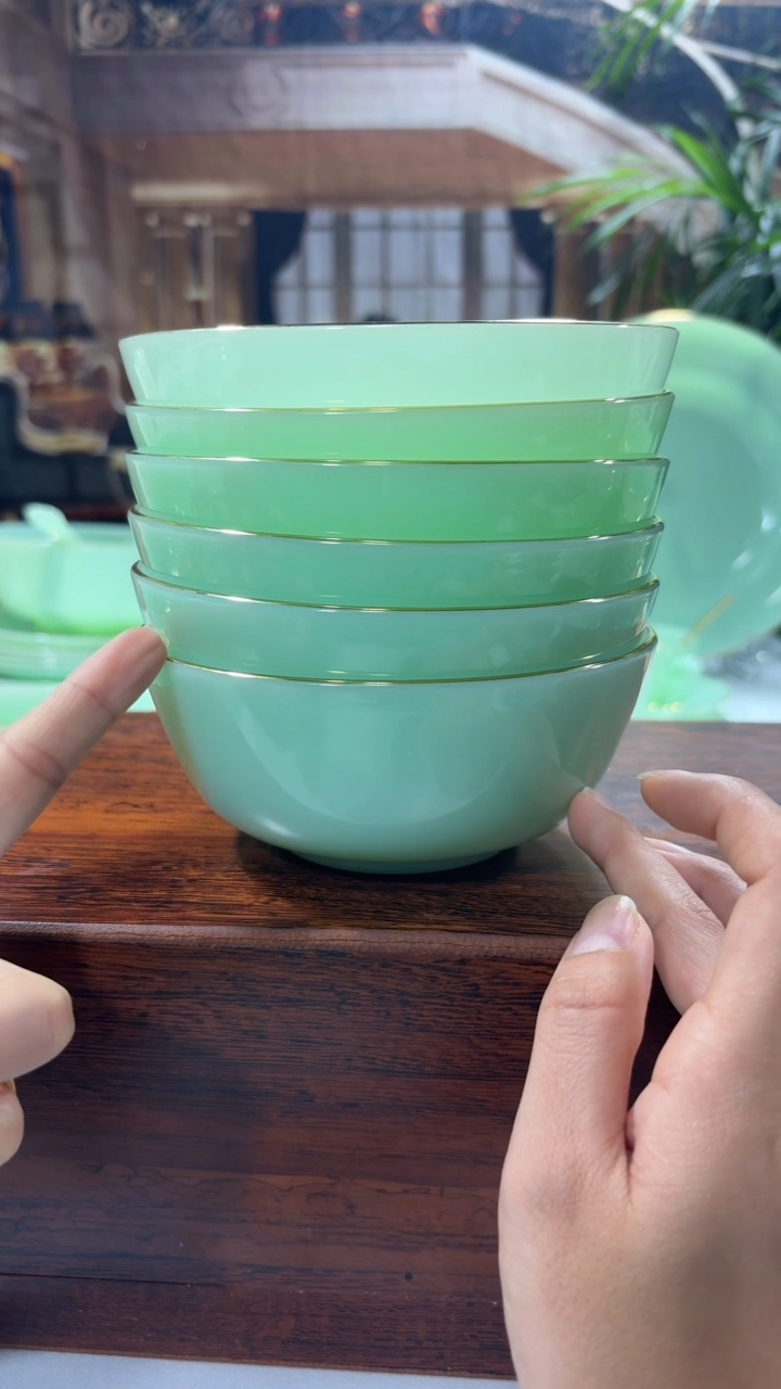 【闪购商品】...5.5英寸玉瓷碗6个口径13.8厘米