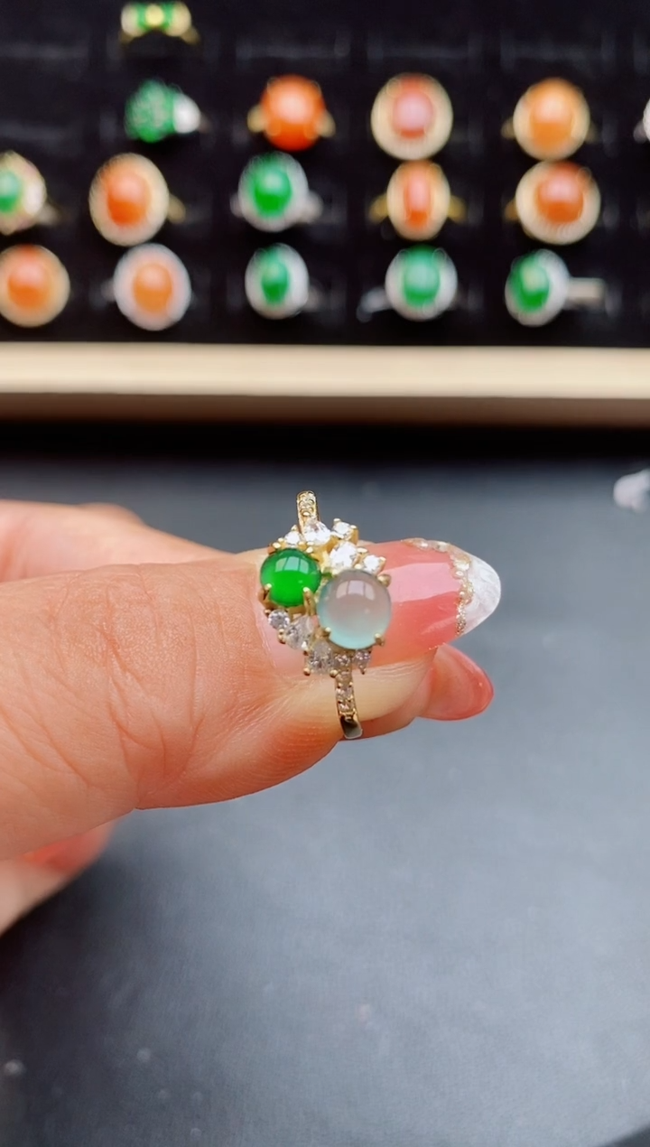 【闪购商品】翡翠戒指银S925镶嵌212121