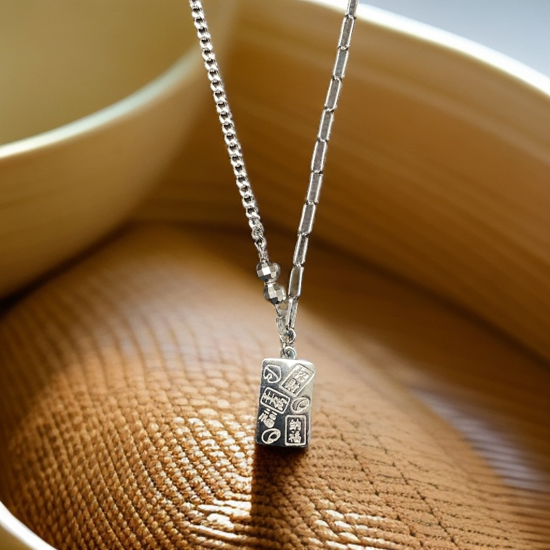 坠链均925银 民族风时尚项链 XL00738