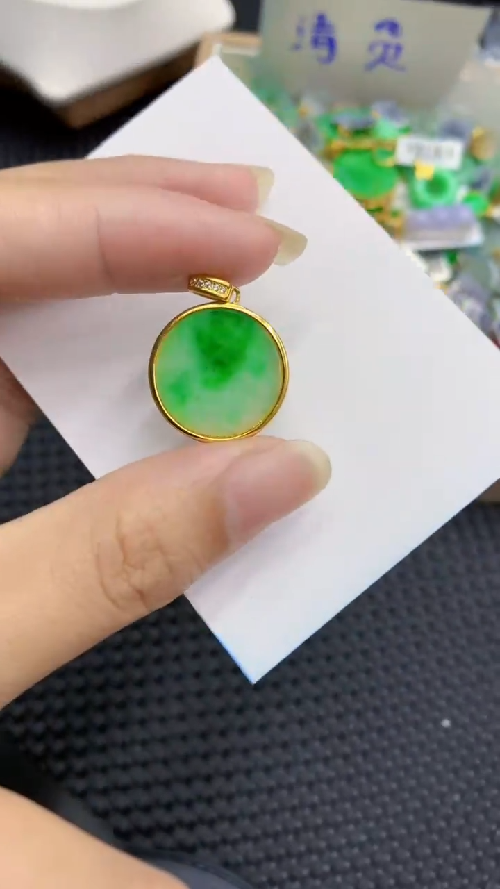 【闪购商品】翡翠颈饰银S925镶嵌            8