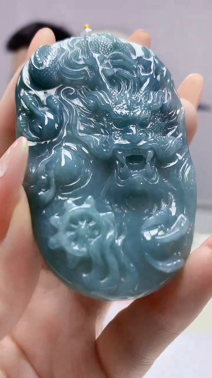 【闪购商品】定制翡翠未镶嵌5153DD-毛货挂件150