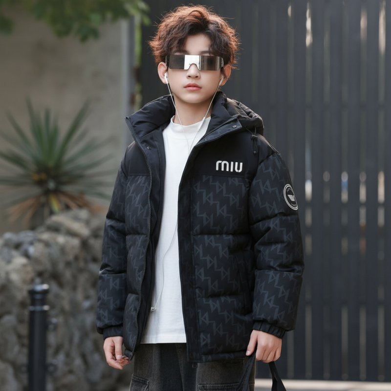 【抗寒-20加厚棉衣】冬季青少年帅气棉服，防风防水加厚男大童棉服