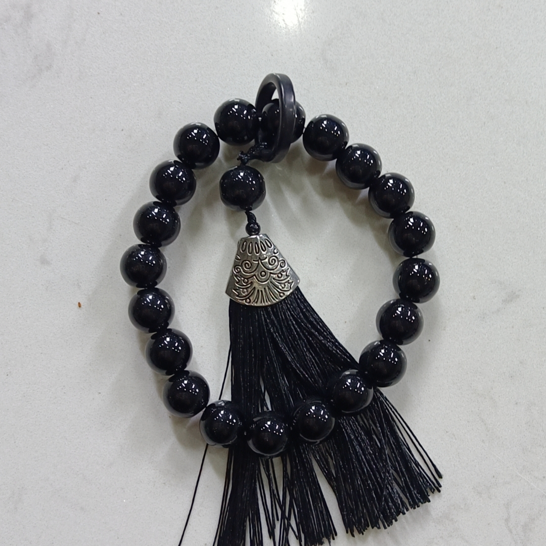 A120 黑曜石1.2cm多圈手串