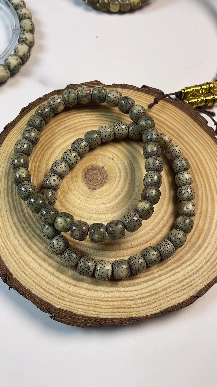 手串星月菩提糯冰石玉单圈