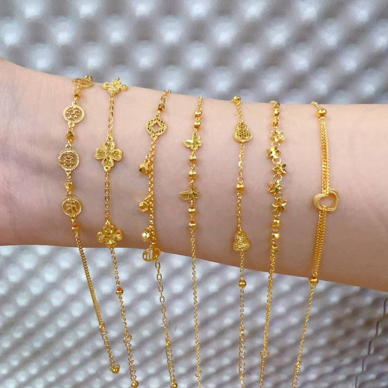 【小纯专属】足金999 5G小清新时尚手链百搭简约高级 国庆中秋送礼