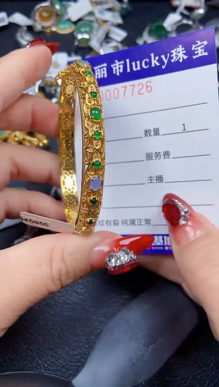 【闪购商品】翡翠颈饰银S925镶嵌7726