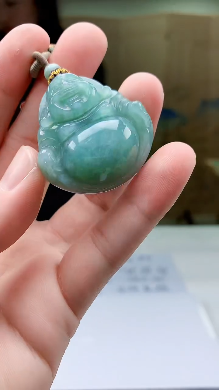 【闪购商品】定制翡翠未镶嵌4852bb-毛货挂件21