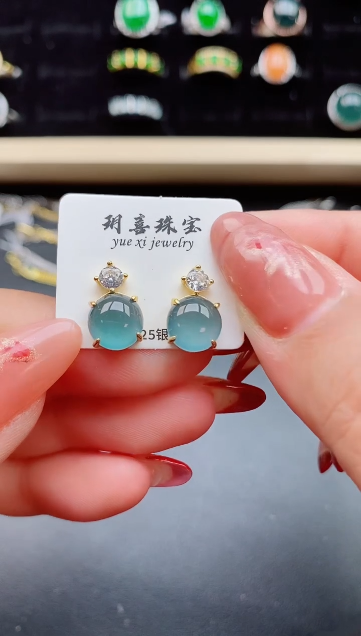 【闪购商品】翡翠戒指银S925镶嵌2132312