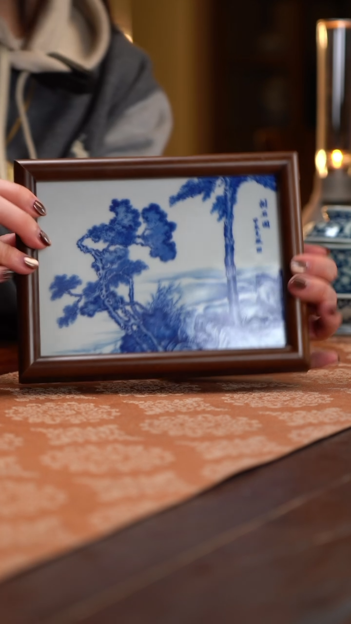 【闪购商品】与君赏瓷山水瓷板小