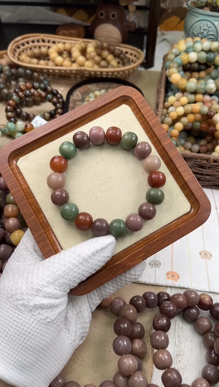 手串菩提根/象牙果a505卡15 干磨玫瑰微瑕