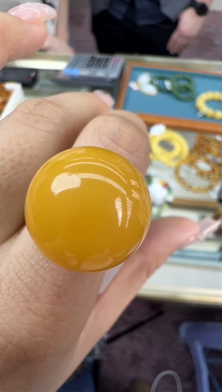 【闪购商品】琥珀戒指未镶嵌67秒拍号