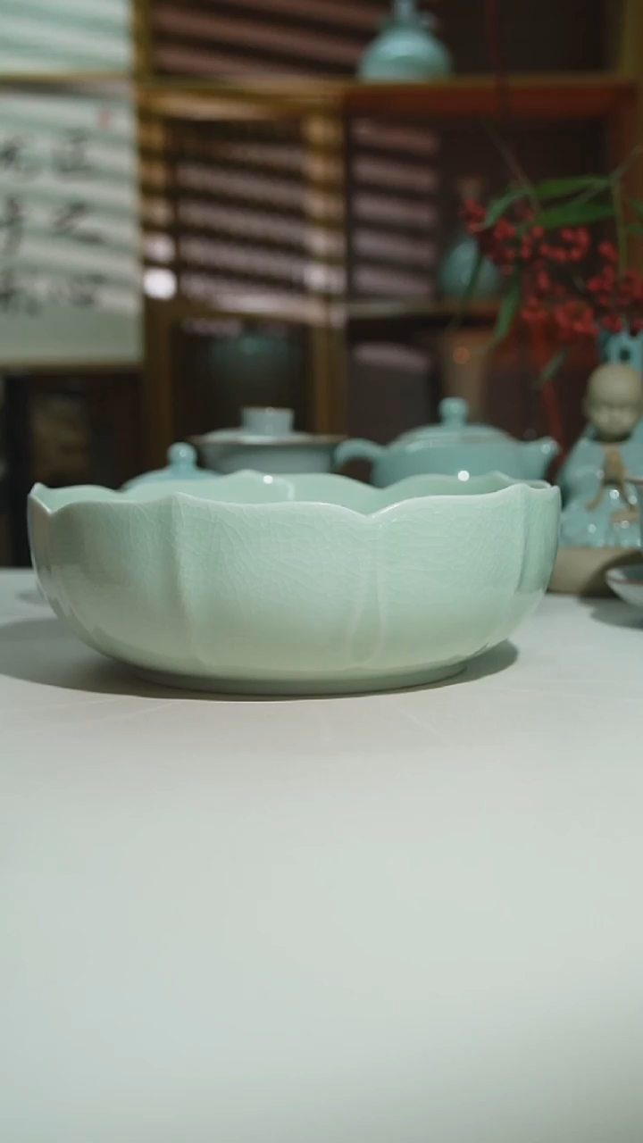 珑匠玉清莲花茶洗二级