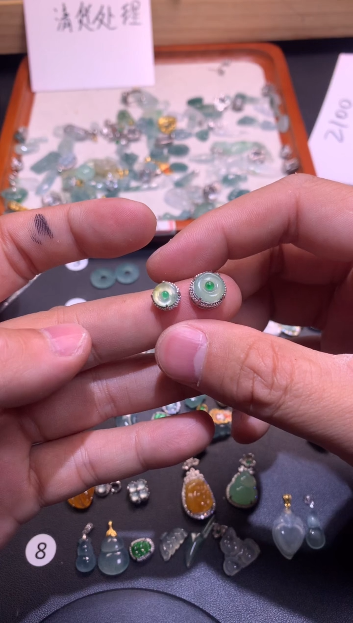 【闪购商品】翡翠吊坠(不含链)银S925镶嵌1