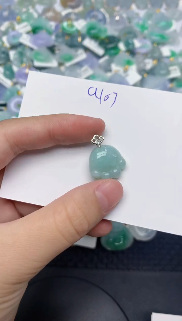 翡翠未镶嵌颈饰天然缅甸A货翡翠