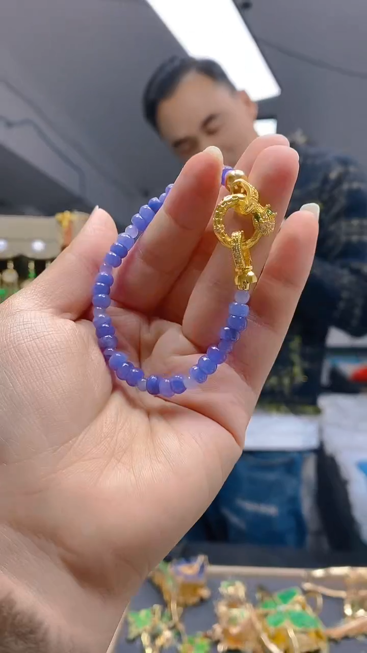 【闪购商品】翡翠耳饰合金0390翡翠手链