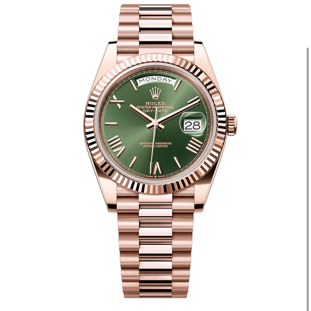 95新 Rolex/劳力士 /全套/型号/228235-0025橄榄绿