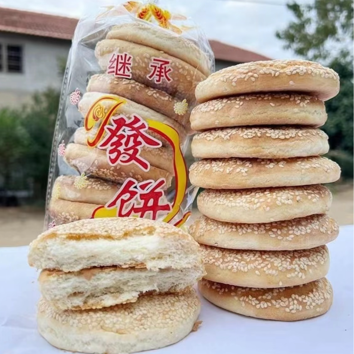 黄梅特色老式发饼 特产零食