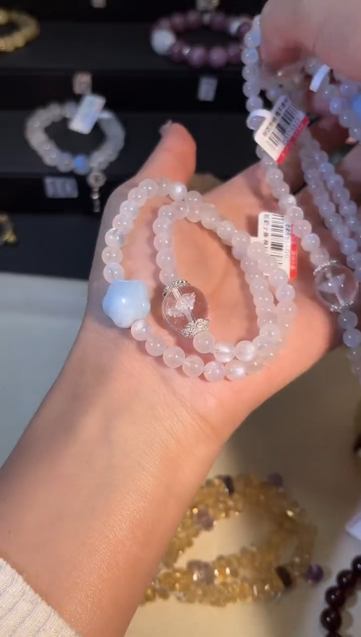 未镶嵌手串月光石k019多样性发货一件
