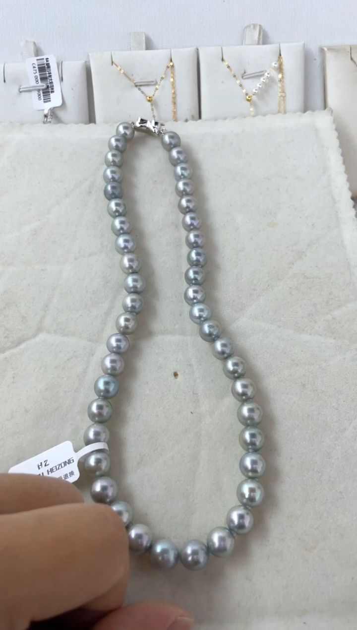 【闪购商品】海水珍珠颈饰银S925镶嵌9-10