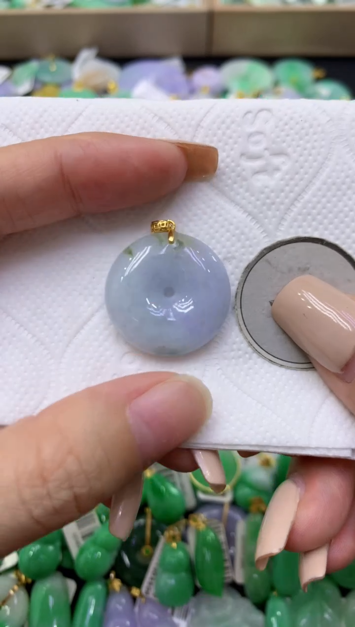 颈饰未镶嵌翡翠天然缅甸翡翠A货