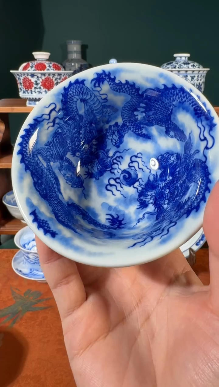 【闪购商品】杯永明尚玩五龙压手杯