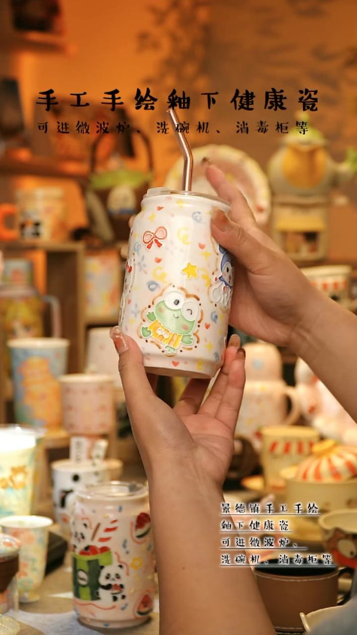 【闪购商品】杯景德镇高温釉下彩&A755