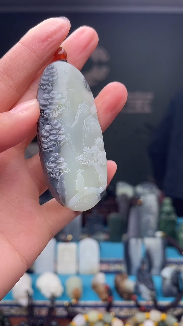 未镶嵌和田玉挂件1