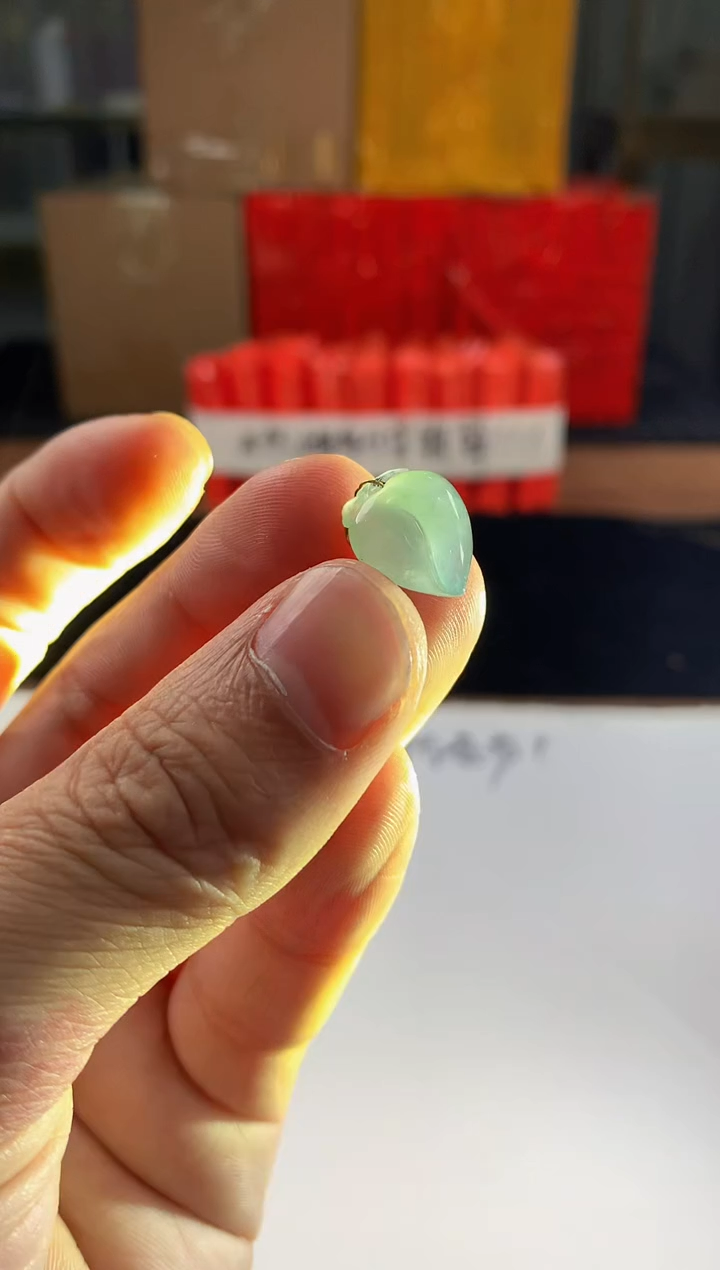 18K金镶嵌定制翡翠5084毛货不退不换