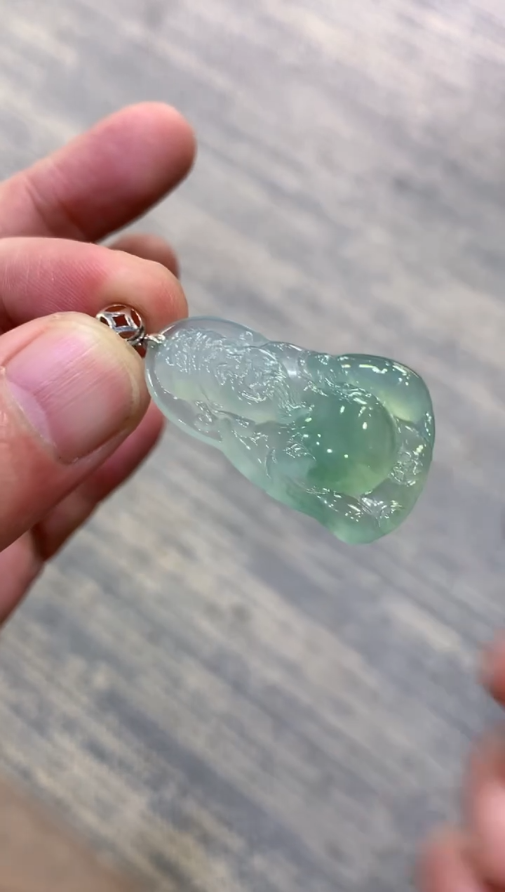 颈饰未镶嵌翡翠天然A货翡翠