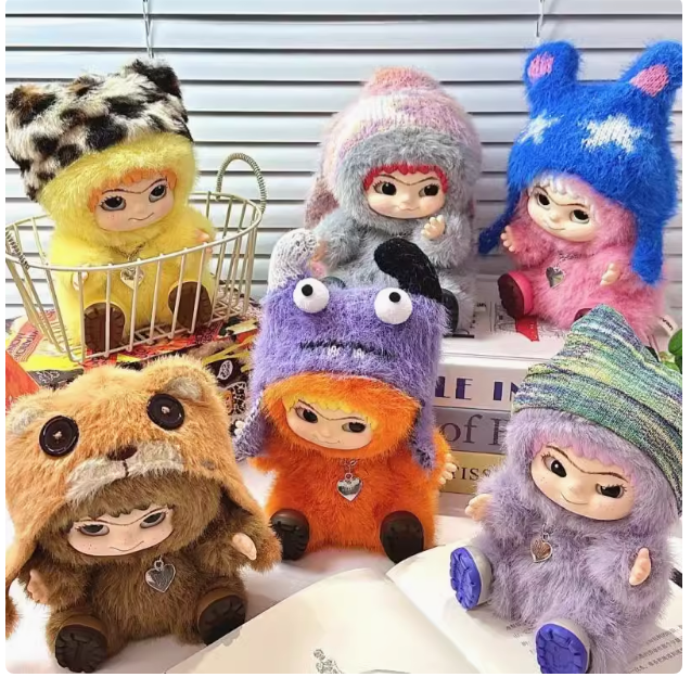 正版WAKUKU毛毛潮趣派对系列一代盲盒