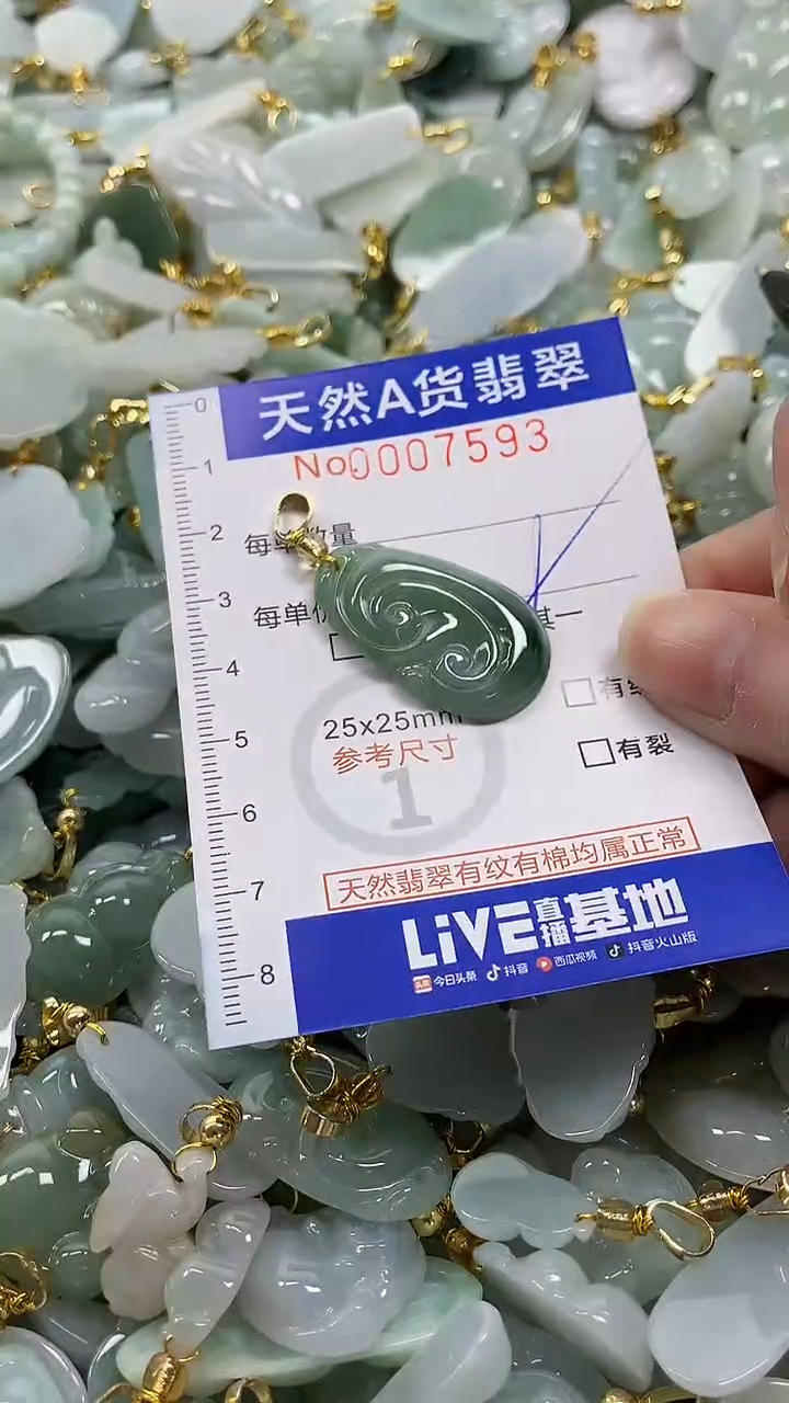 颈饰未镶嵌翡翠纯天然a货翡翠