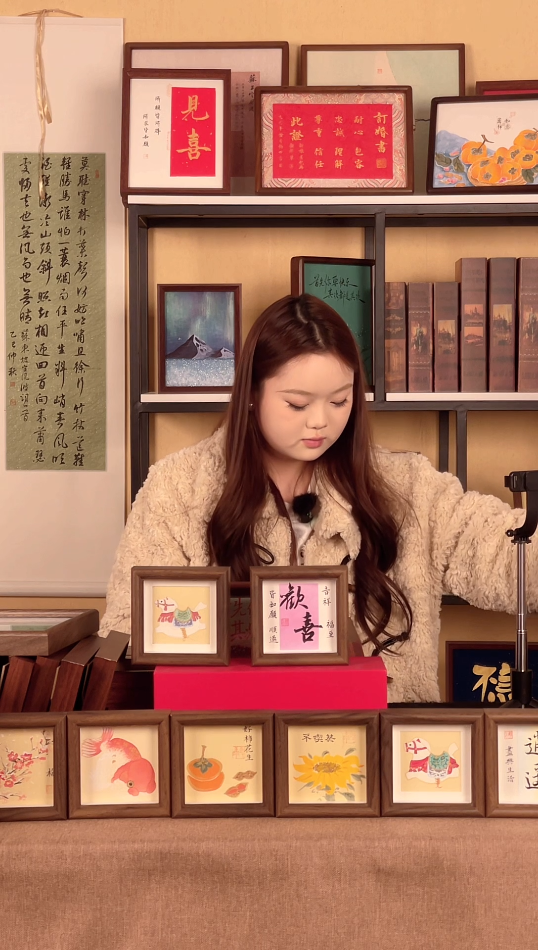 有机玻璃方形玻璃中空摆台-中福袋专属