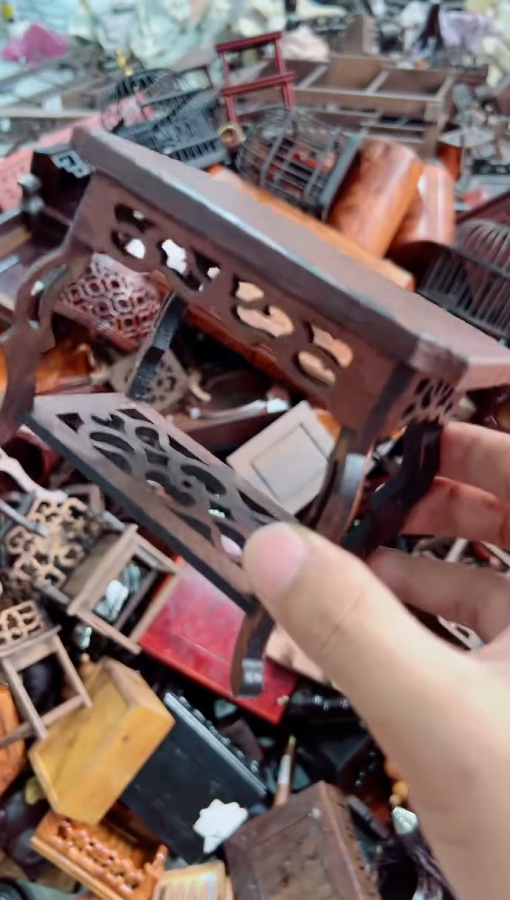 木海马几长长底座花架摆件处理