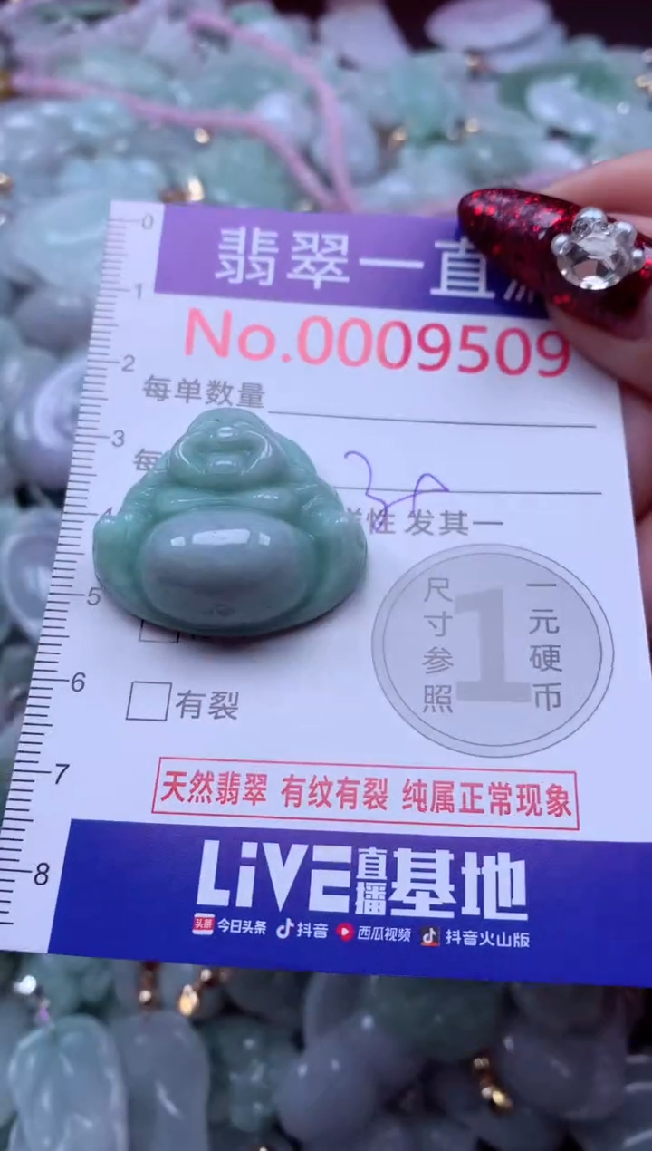 吊坠(不含链)未镶嵌翡翠9509