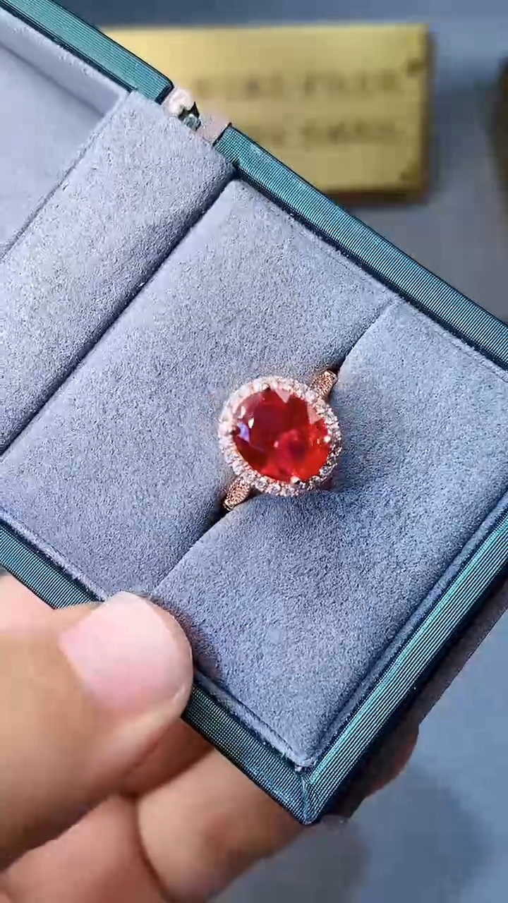 【闪购商品】红宝石戒指银S925镶嵌354