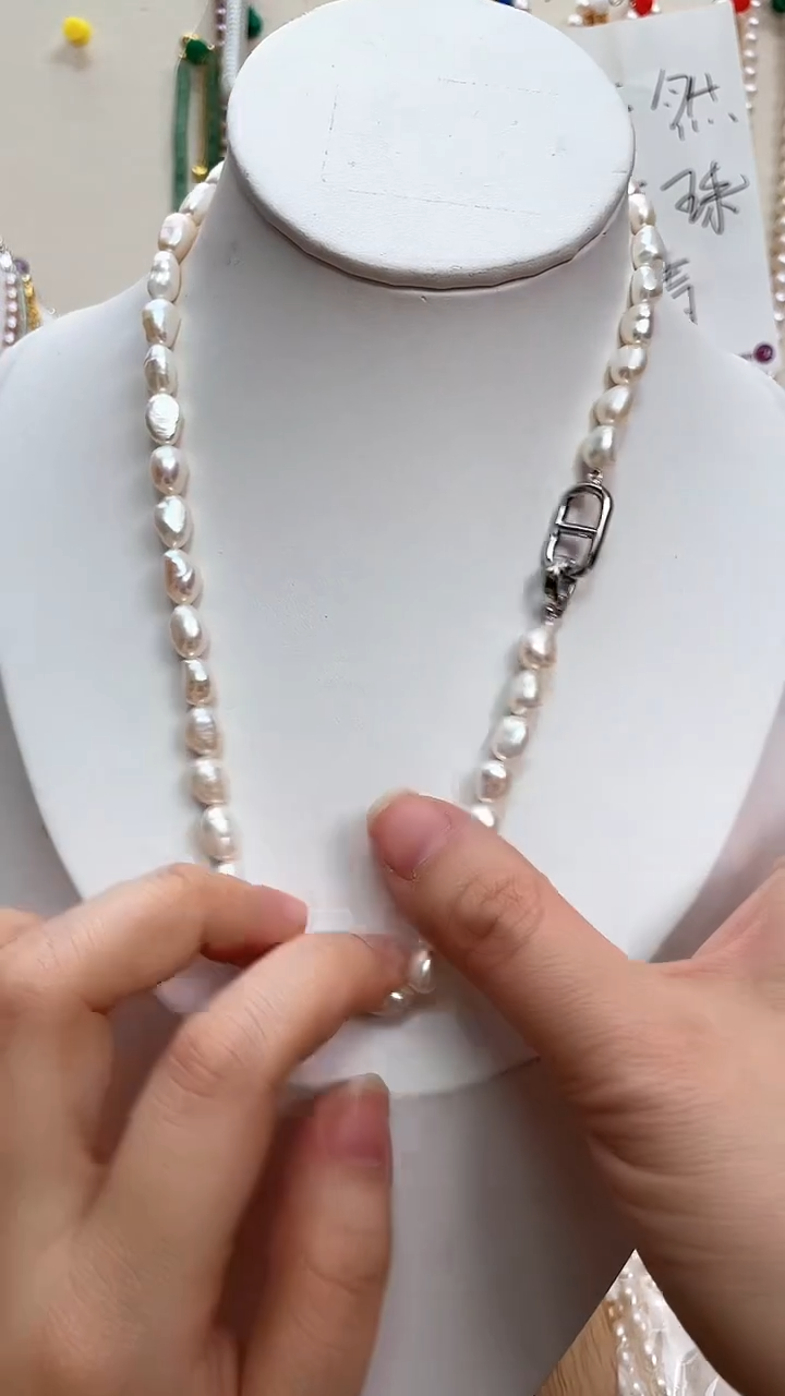 【闪购商品】淡水珍珠颈饰合金巴洛克项链