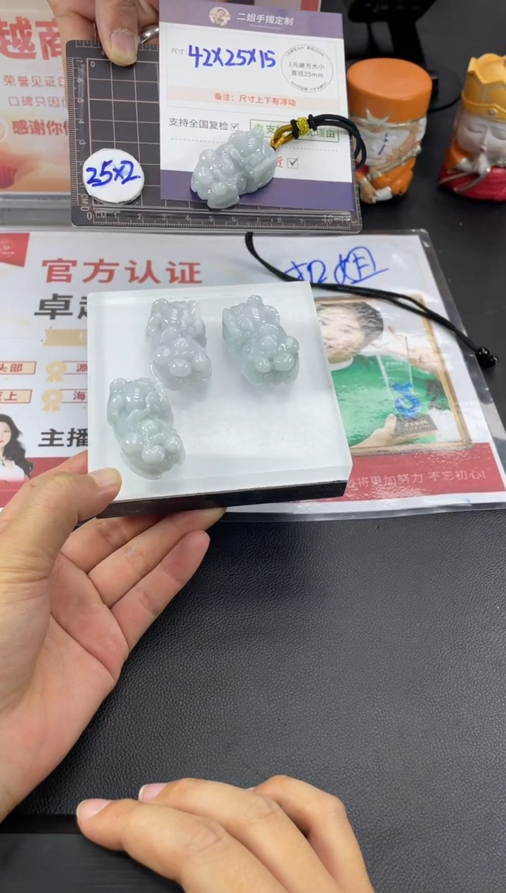 【闪购商品】翡翠挂件未镶嵌大貔貅FL30多样性发其一CP配绳