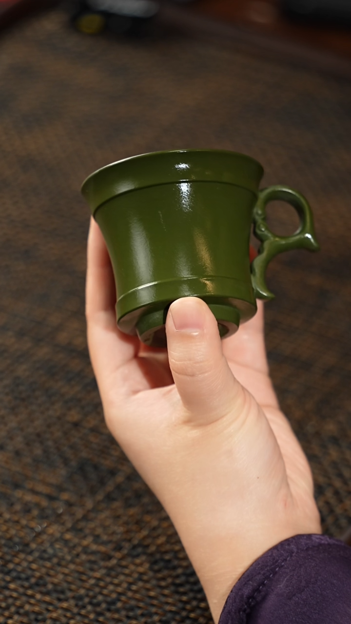 【闪购商品】紫砂茶杯福利紫砂民绿手把