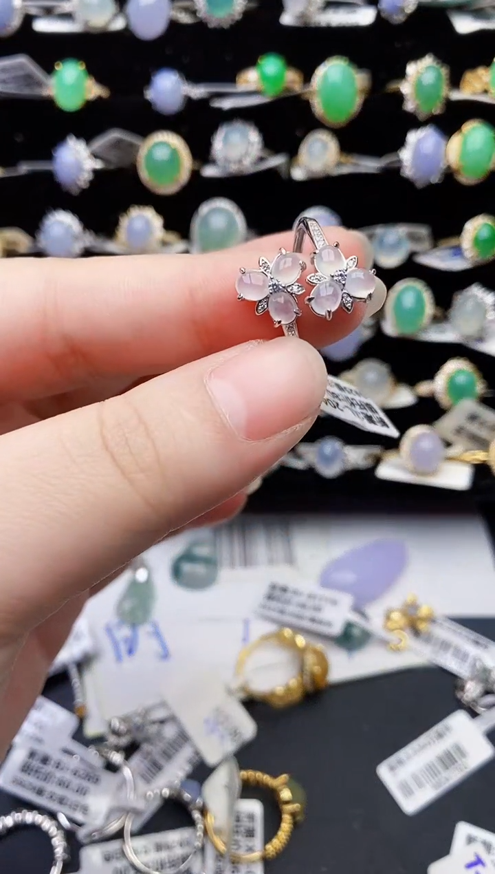 颈饰银S925镶嵌翡翠0499