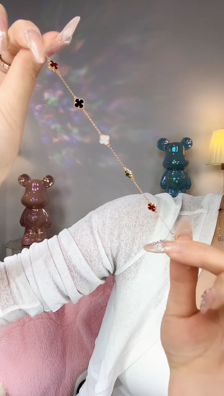 【闪购商品】玛瑙/玉髓手链18K金镶嵌手链