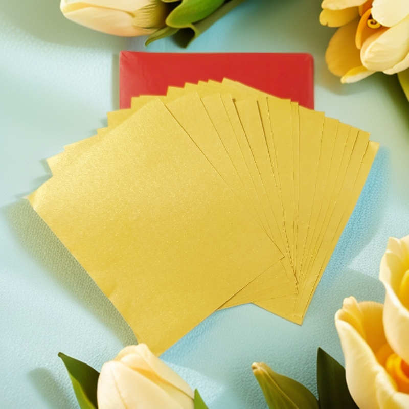 加厚双面留金，买一送一，手工折纸多尺寸正方形折莲花纸送袋子