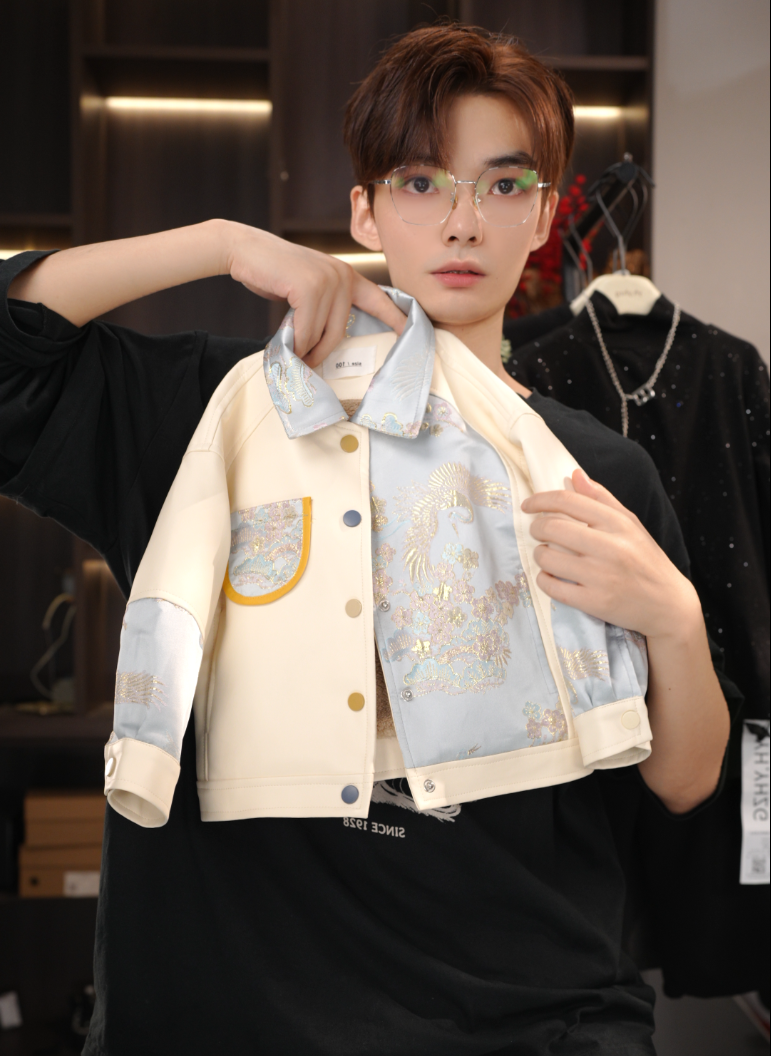 【云中白鹤加绒版2.0】2025冬款男女童秋冬季加绒皮衣时尚25011